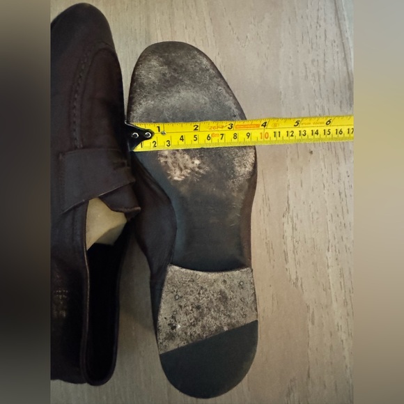 Brown Leather Penny Loafers Slip-On Shoes - Picture 5 of 5